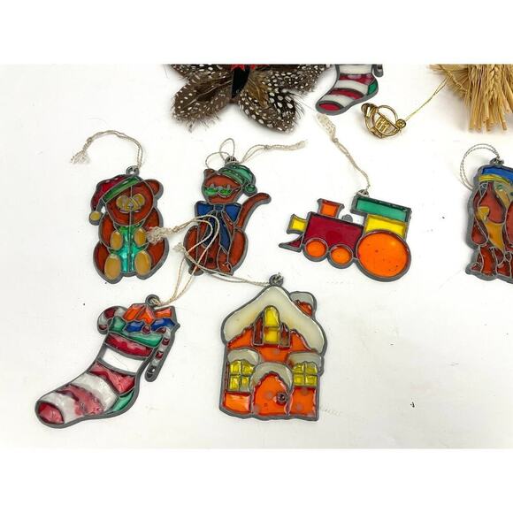 30x VTG Holiday Ornaments Christmas Wood Fabric Metal Lot Collectibles Santa - Picture 2 of 16